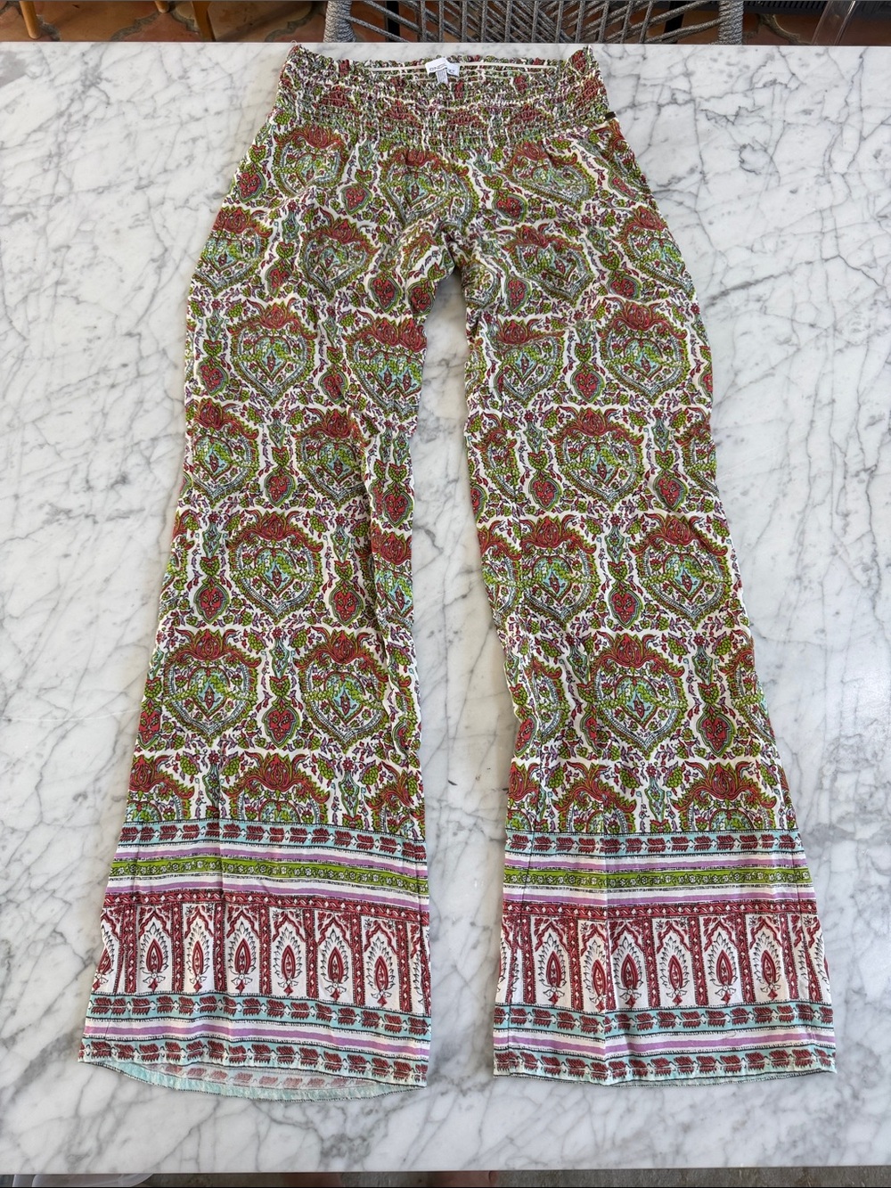 ONeill Pant Smocked Wide Leg Pants Sz S